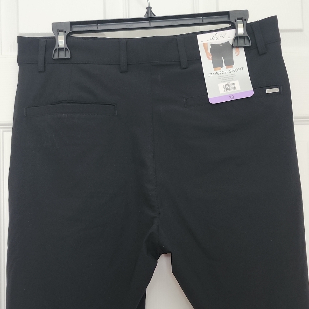 Greg Norman Collection Black Stretch Shorts - Picture 5 of 12